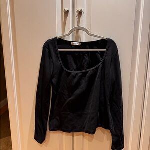 Princess Polly Black Fitted Long Sleeve Blouse